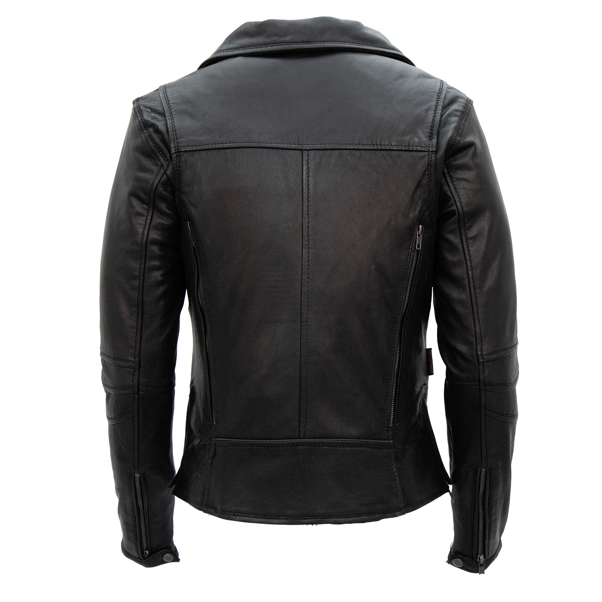 Hot Leathers JKL1029 Ladies Leather Motorcycle Concealed carry Biker Jacket with Vents and Side Zippers