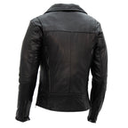 Hot Leathers JKL1029 Ladies Leather Motorcycle Concealed carry Biker Jacket with Vents and Side Zippers