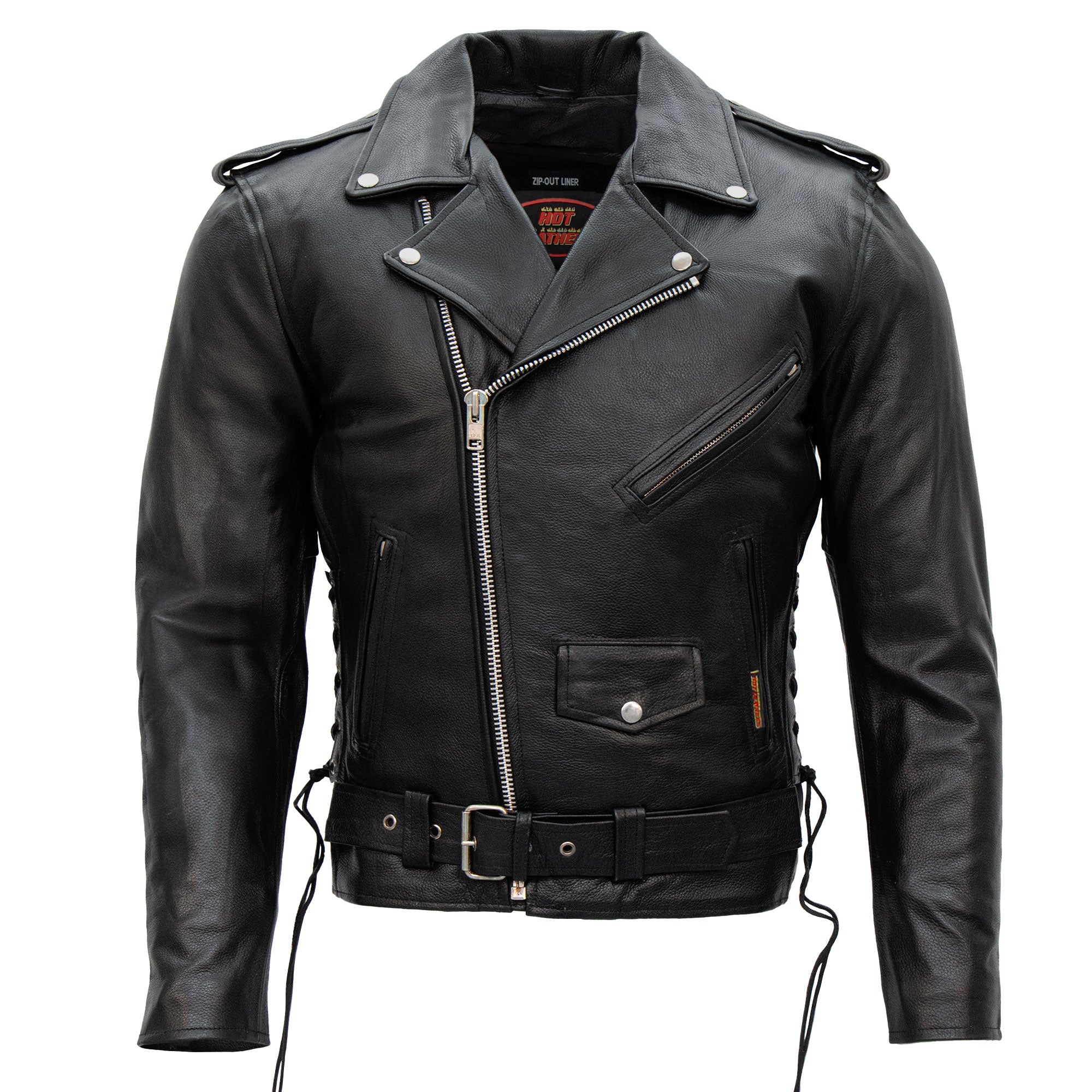 Men's Classic Leather Motorcycle Jacket | Hot Leathers