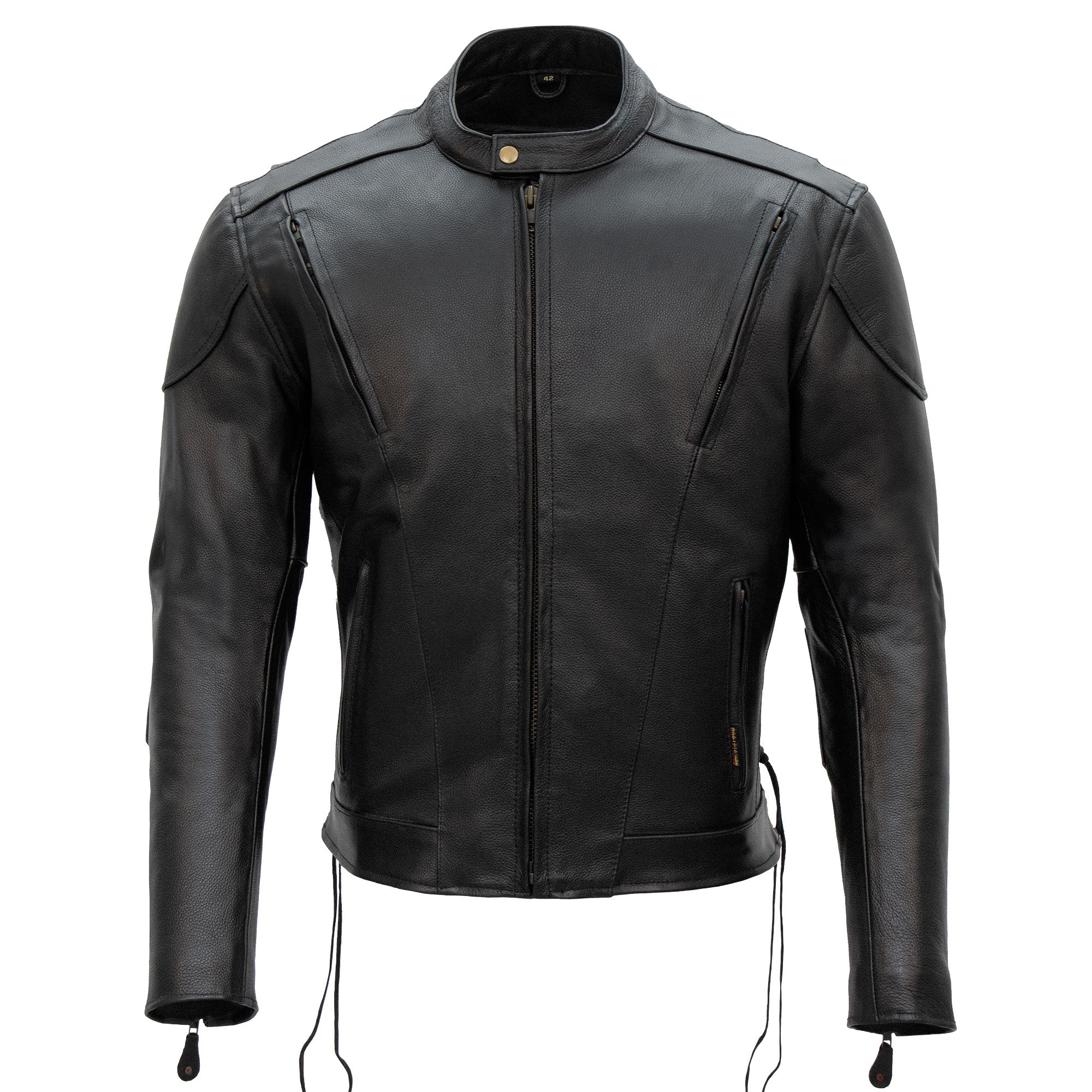 【えいぼー】leather jacket Ace Men's Motorcycle Leather Jacket - First MFG Co