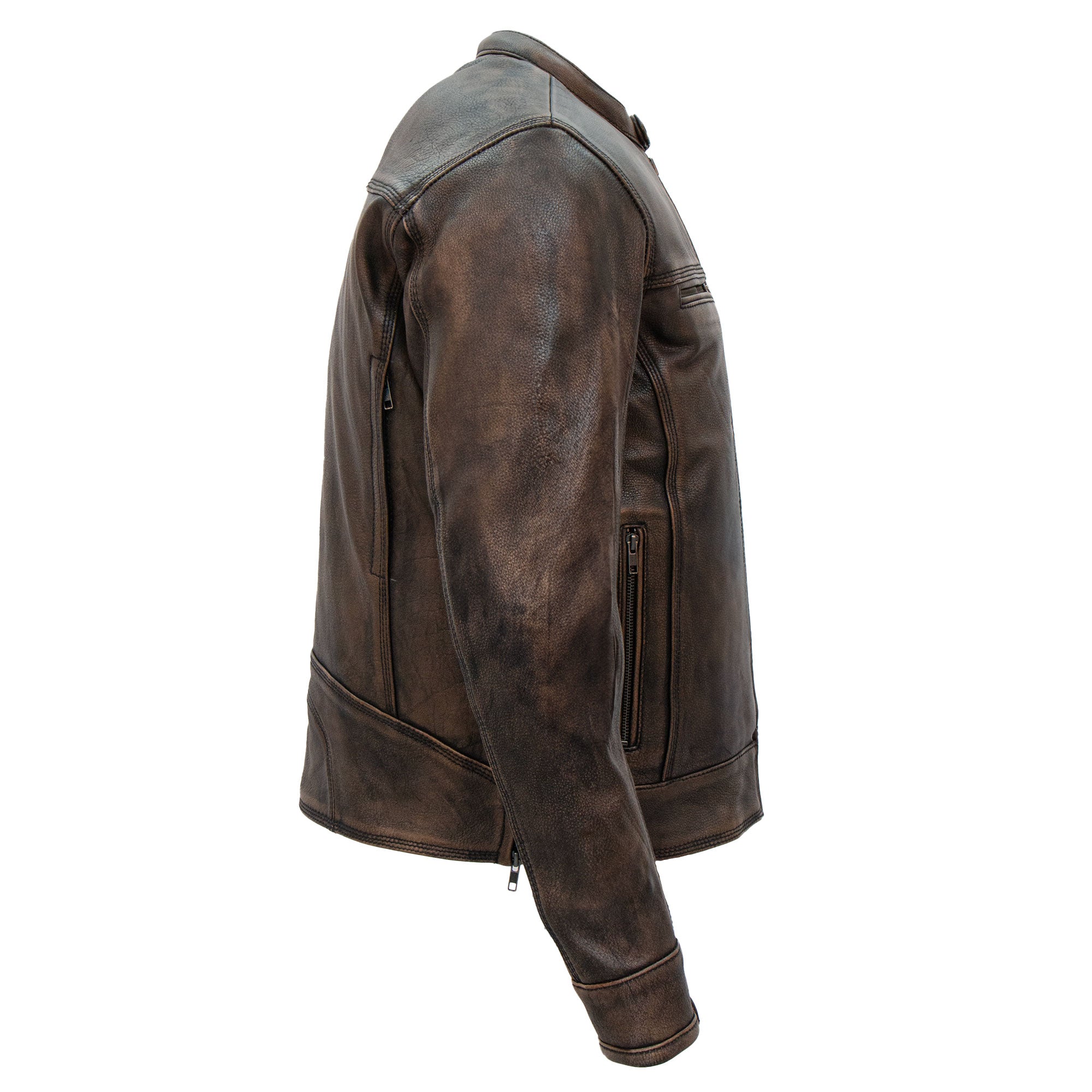 Men's Distressed Brown Leather Jacket | Hot Leathers