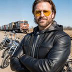 Hot Leathers JKM1030 Men’s Black Motorcycle ‘Carry and Conceal’ Leather Biker Jacket with Flannel Lined Hood