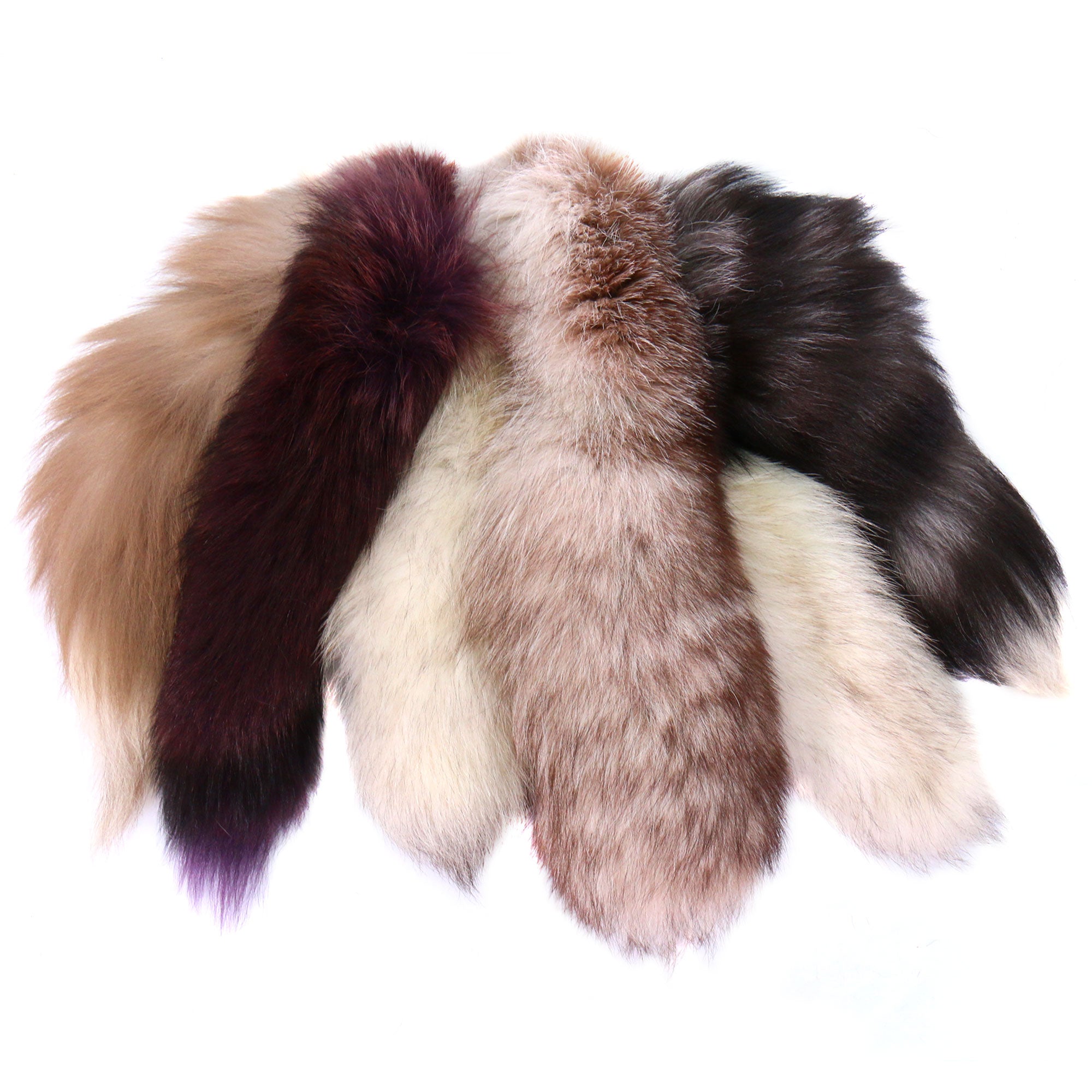 Hot Leathers Key Chain Fox Tail Assorted KCG1001
