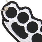 Hot Leathers KCH1029 Brass Knuckles Embroidered Key Chain
