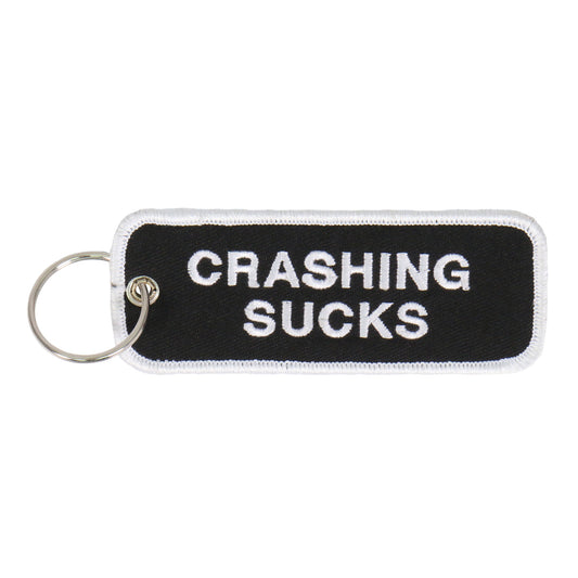 Hot Leathers KCH1046 Crashing Sucks Embroidered Key Chain