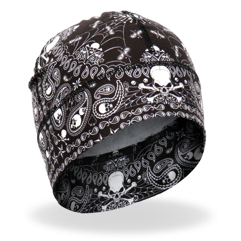 Hot Leathers Skull Paisley Helmet Liner KHC4007