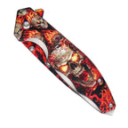 Hot Leathers Fire Skulls Knife KNA1178