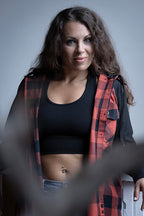 Milwaukee Leather MNG21602 Women's Casual Black and Red Long Sleeve Cotton Flannel Shirt with Hoodie