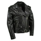 Milwaukee Leather USA MADE MLJKL5004 Women's Black The Flaunt Premium Classic Motorcycle Style Leather Jacket