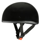 Milwaukee Performance Helmets MPH9851N Novelty Classic Glossy Black Half Helmet w/ Drop Down Visor