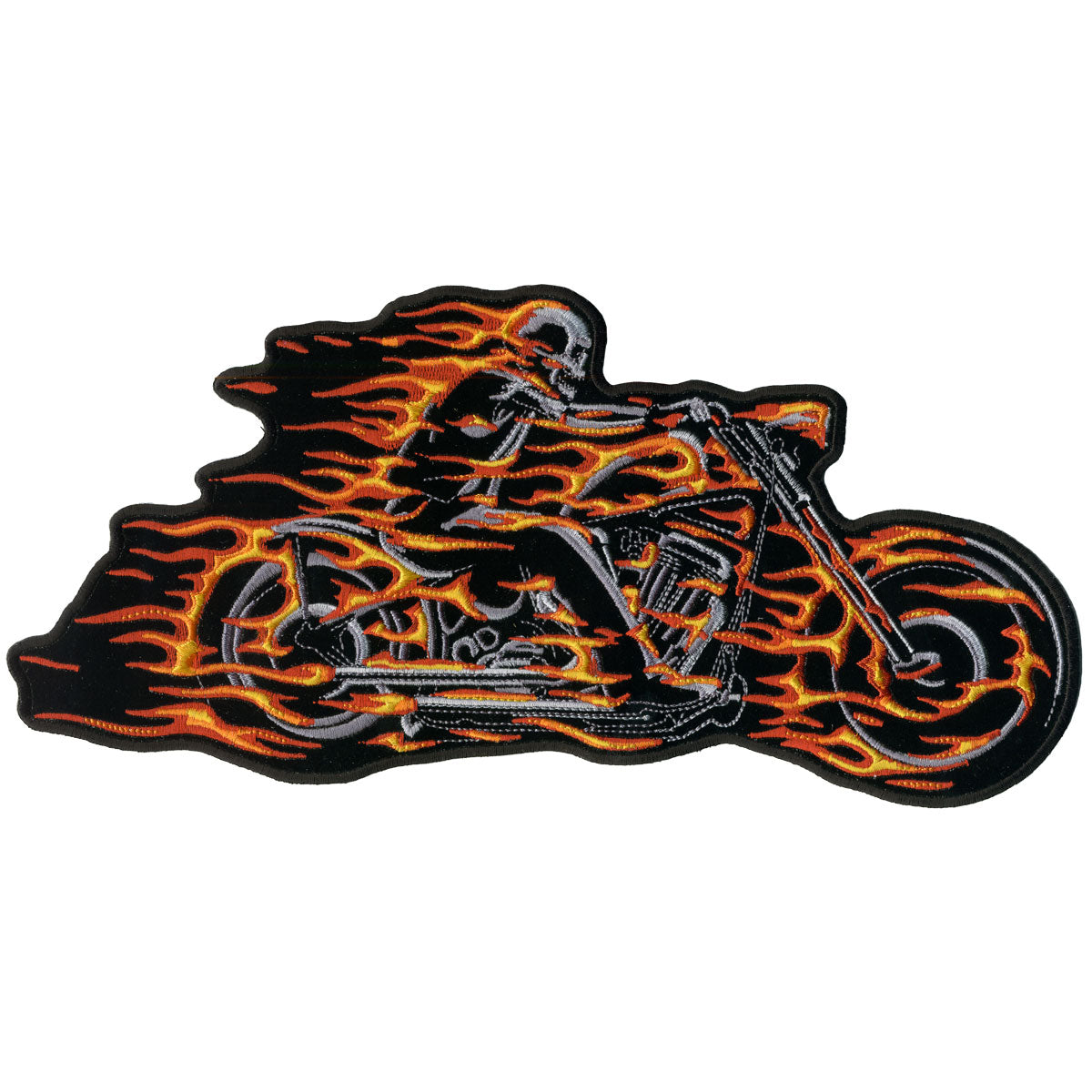 Hot Leathers Embroidered Patch 5" x 3" Hell Rider Design PPA3910