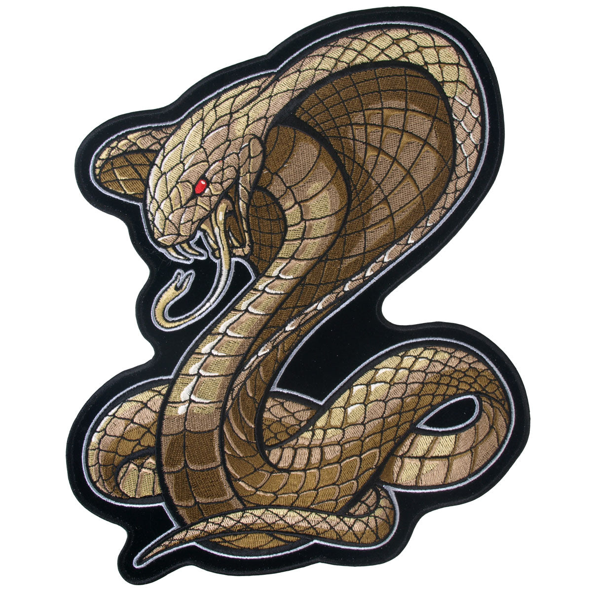 Hot Leathers Embroidered Patch Cobra Multi 10W 11H PPA6429