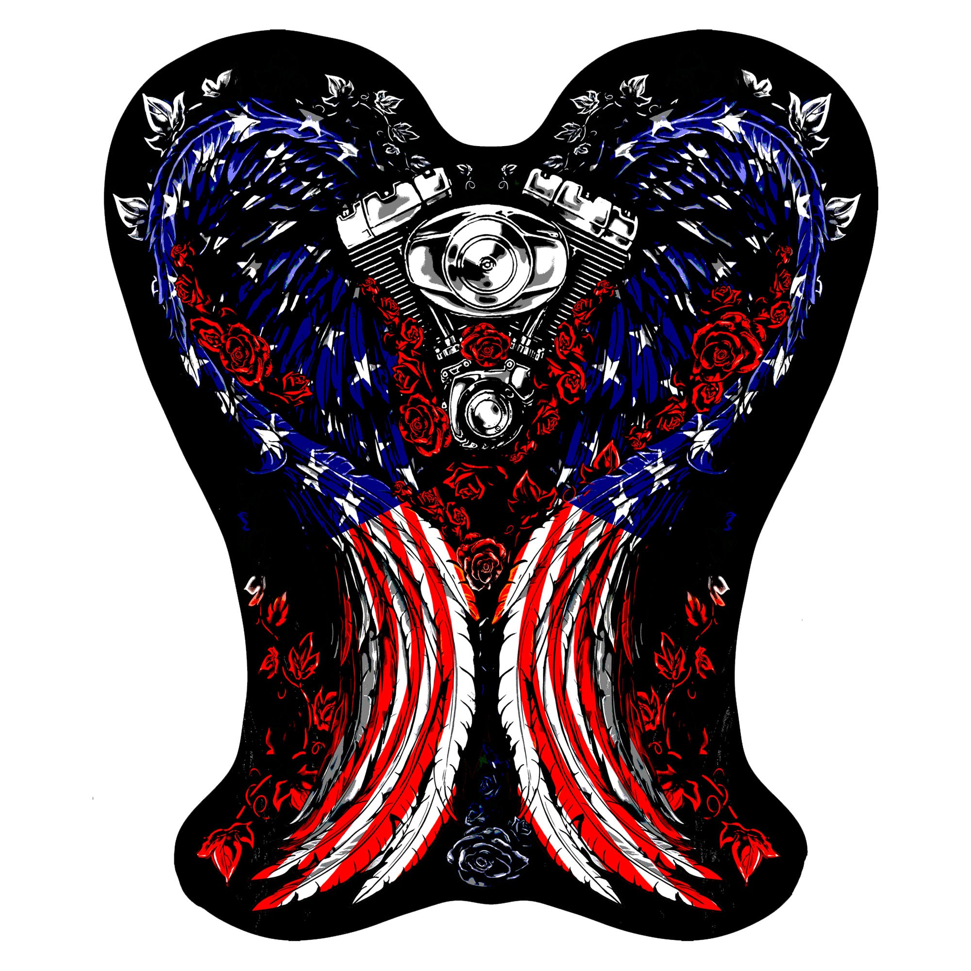 Hot Leathers PPA6654 Patriotic Wings Patch