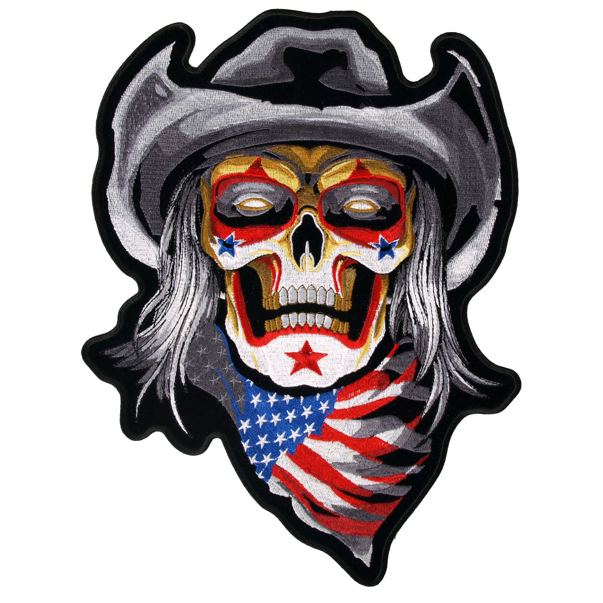 Hot Leathers Rodeo Clown Embroidered Patch - 9" W x 12" H - Iron-On or Sew-On - PPA6729