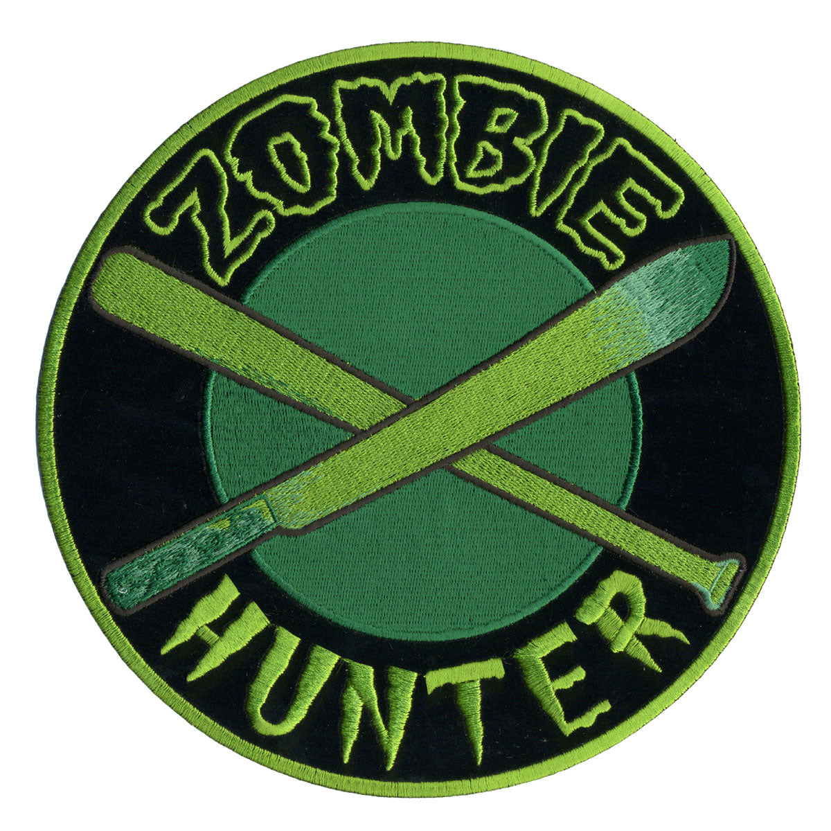 Hot Leathers Zombie Hunter Multi Embroidered Patch - 4" W x 4" H - Iron-On or Sew-On - PPA7180