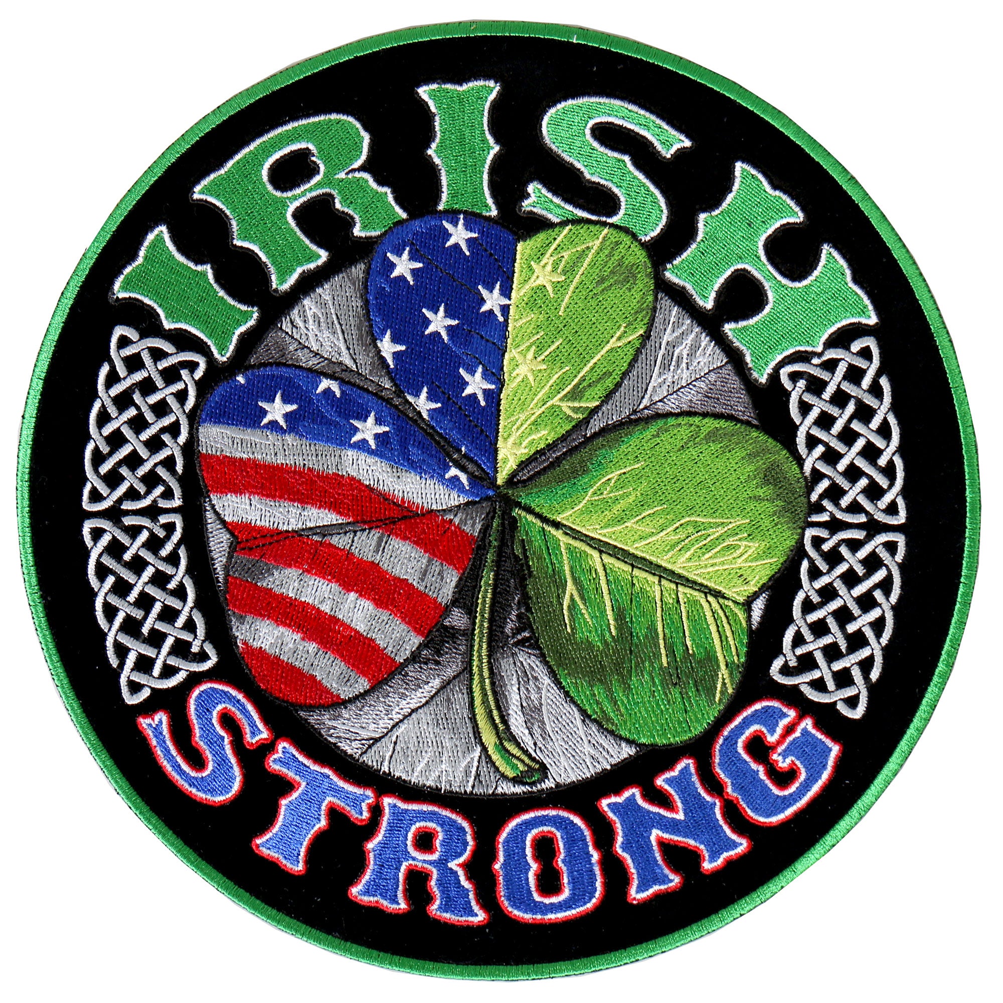Hot Leathers Embroidered Patch Irish Strong 9 PPA8037