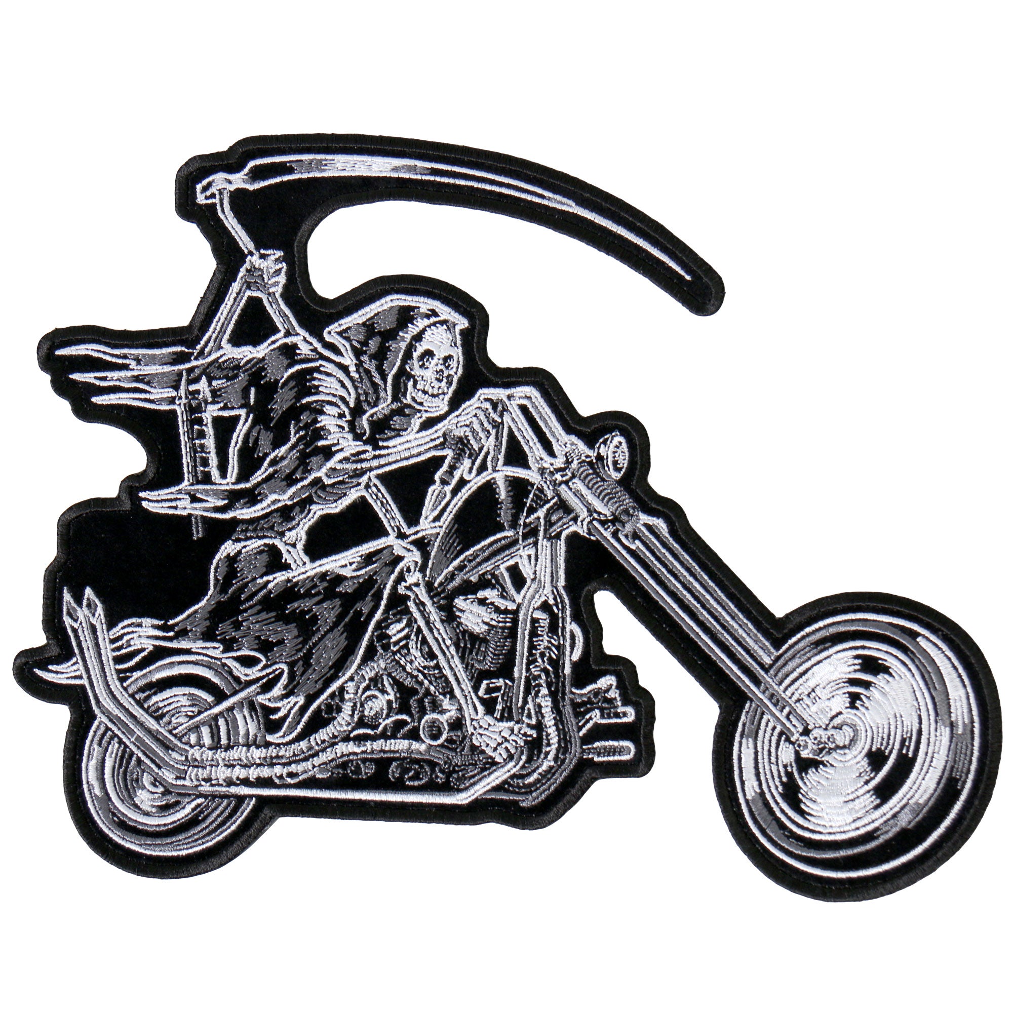 Hot Leathers Reaper Rider Embroidered Patch - 4" x 3" - Iron-On or Sew-On - PPA8170