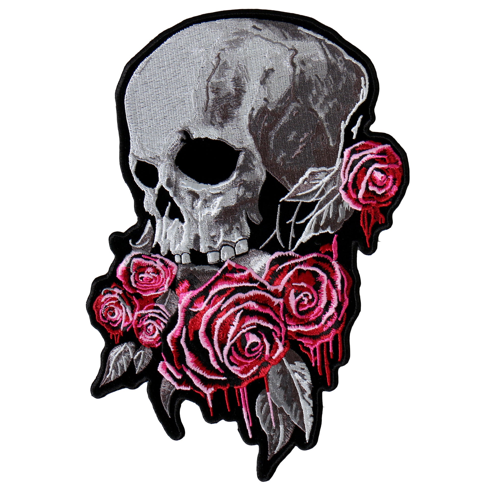 Hot Leathers Embroidered Patch PATCH BLEEDING ROSES 3 PPA8310