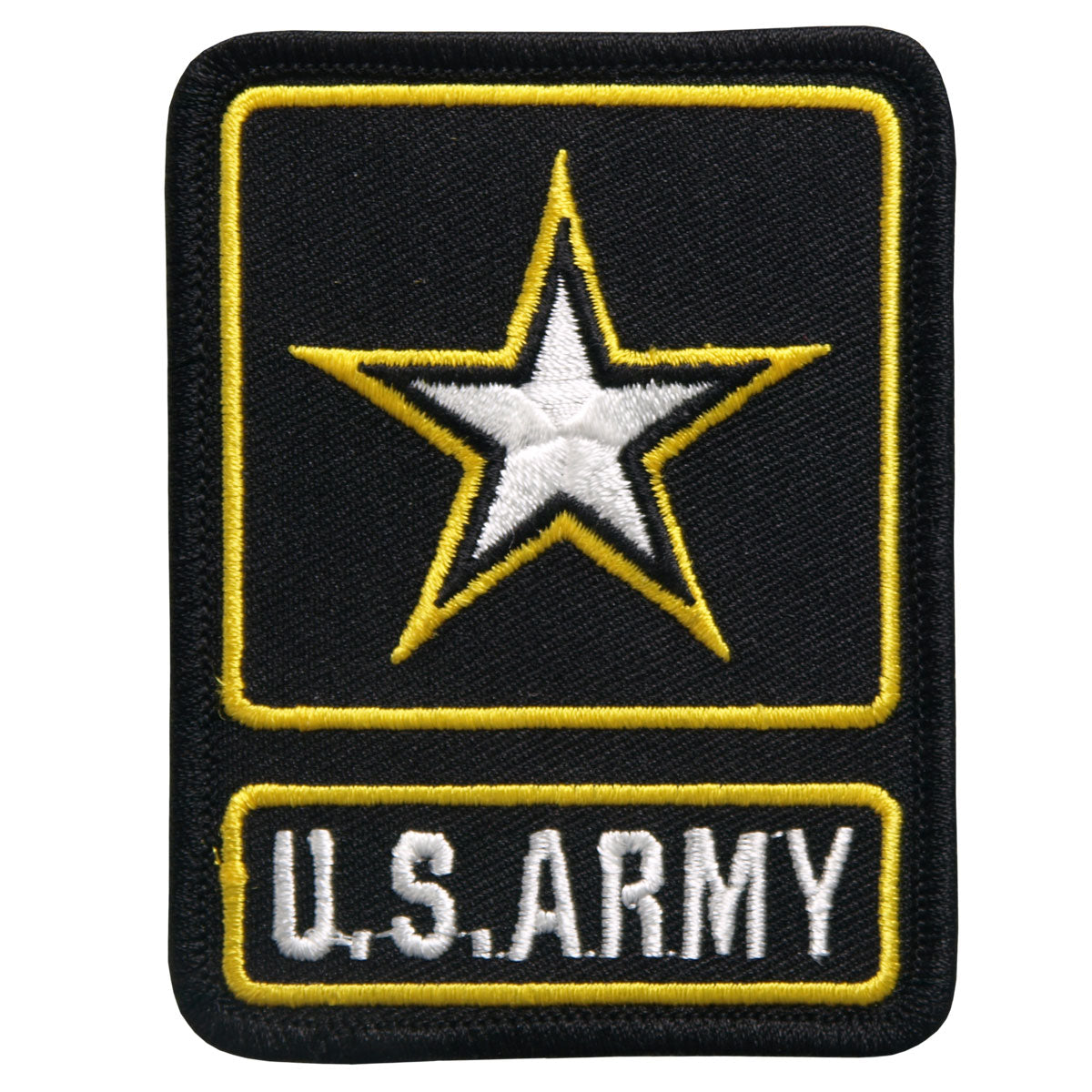 Hot Leathers US Army Star Logo 12 Embroidered Patch - Iron-On or Sew-On - PPE1229