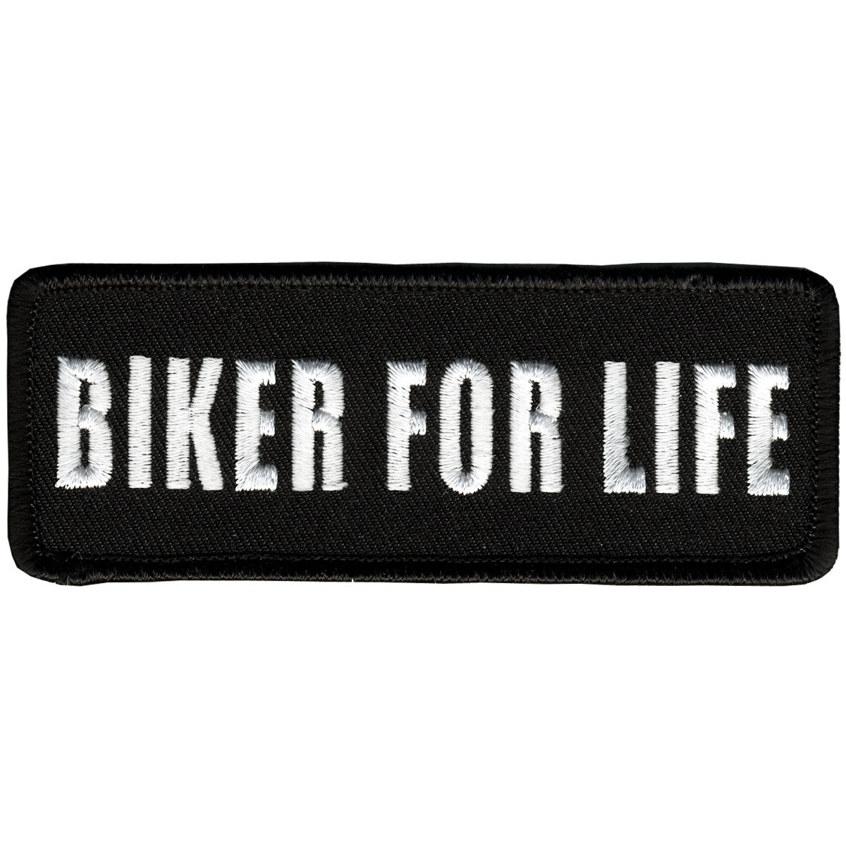 Hot Leathers Biker for Life Embroidered Patch - 4" W x 2" H - Iron-On or Sew-On - PPL9272