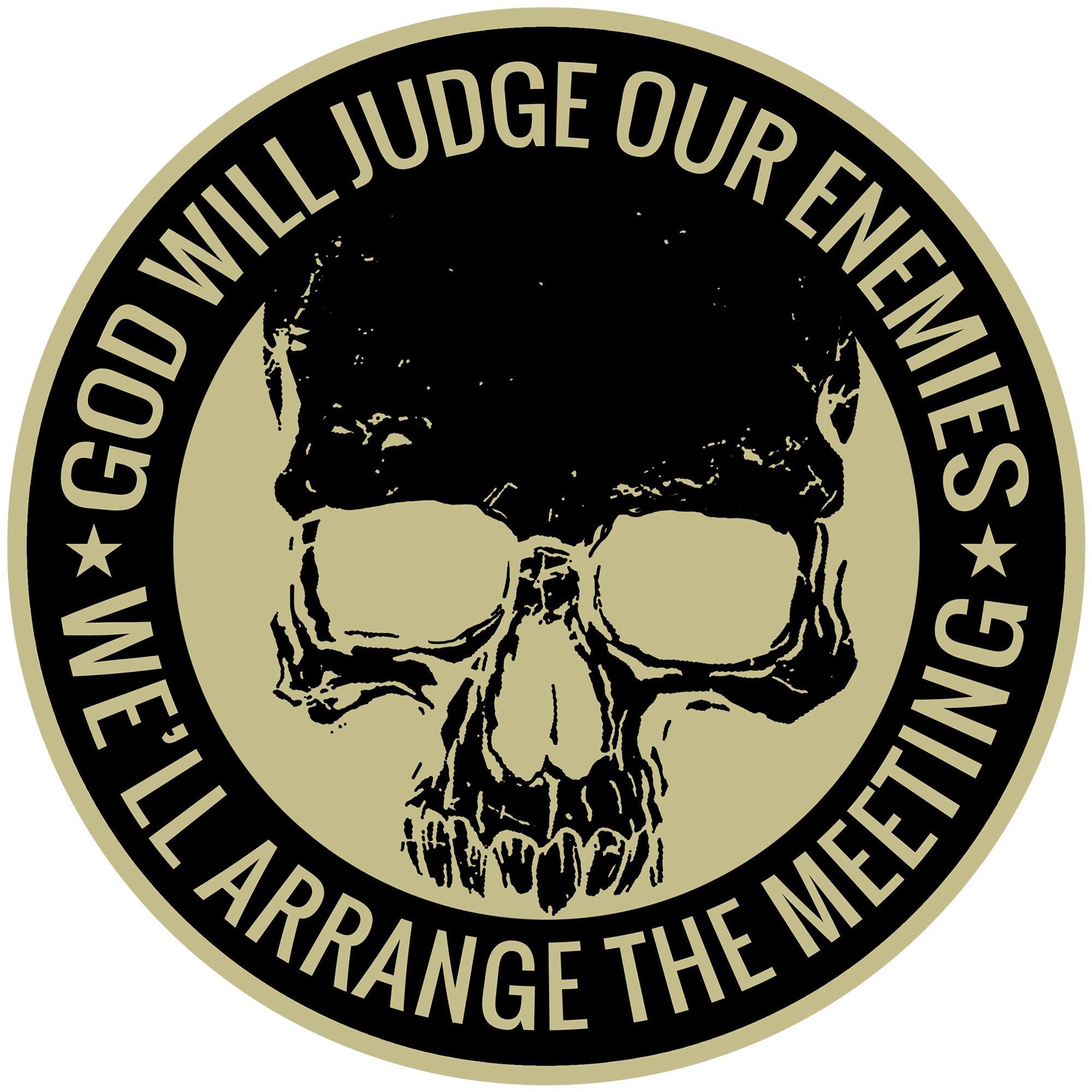 Hot Leathers God Will Judge 4 Embroidered Patch - Iron-On or Sew-On - PPQ1450