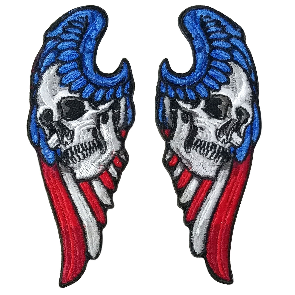 PATCH ANGEL WINGS FLAG SKLL 4"