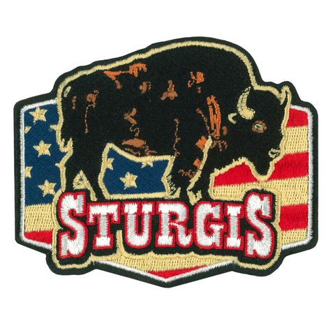 Hot Leathers Sturgis Bison Americana 3.75" Patch PPQ2683