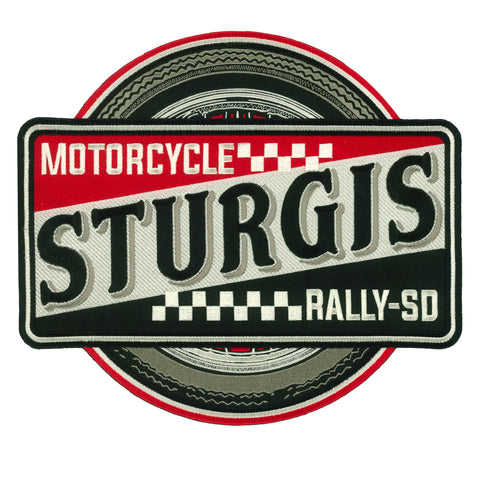 Hot Leathers Sturgis Retro Logo 11" Patch PPQ2719