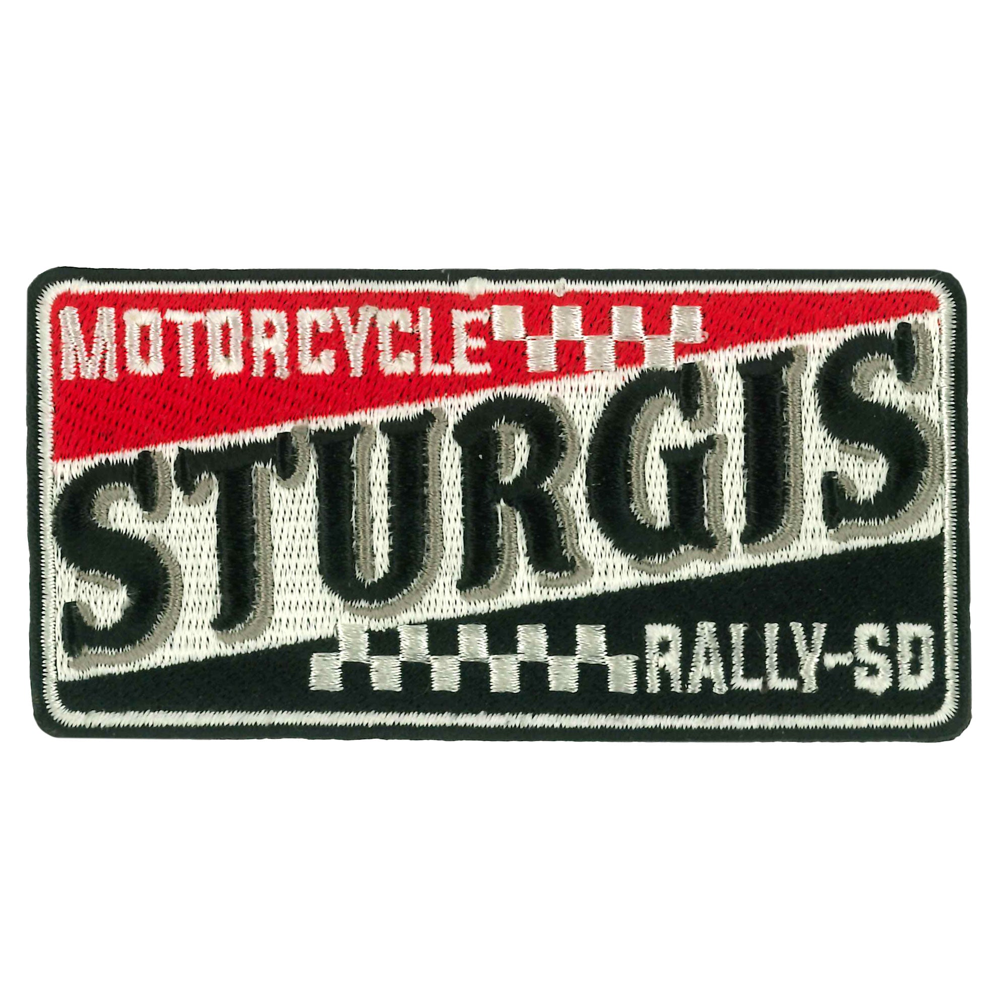 Hot Leathers Sturgis Retro Logo Multi Embroidered Patch - 4" x 2" - Iron-On or Sew-On - PPQ2723