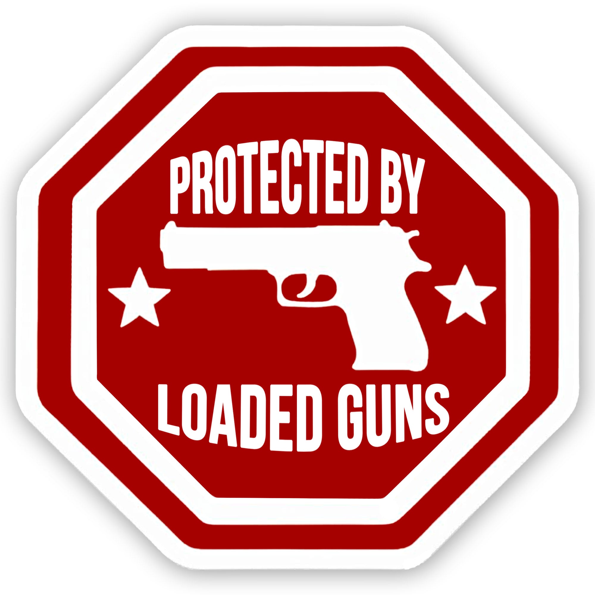 Hot Leathers Protected by Guns Embroidered Patch - 3" x 3" - Iron-On or Sew-On - PPQ2770