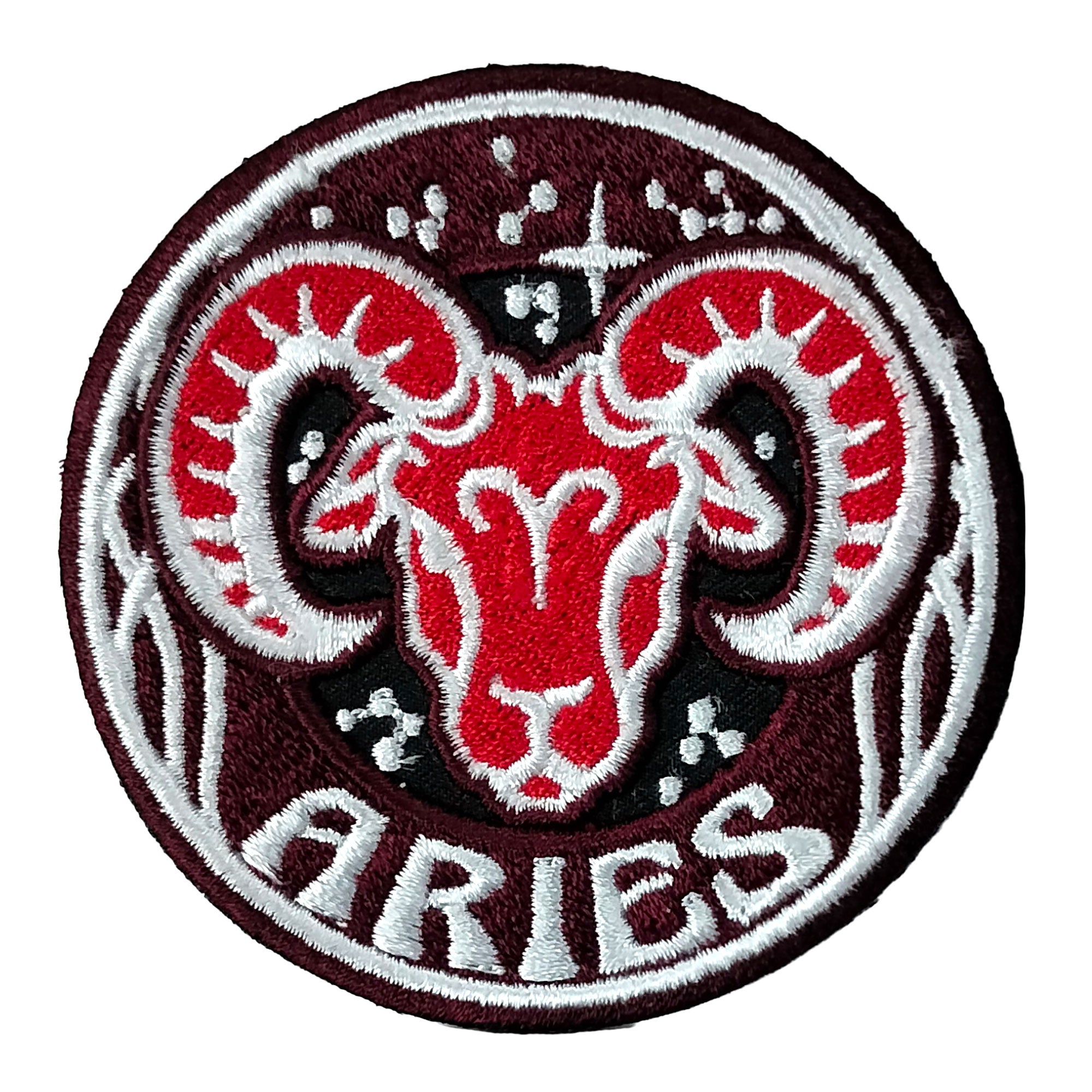 Hot Leathers Aries Embroidered Patch - 3" x 3" - Iron-On or Sew-On - PPQ2870