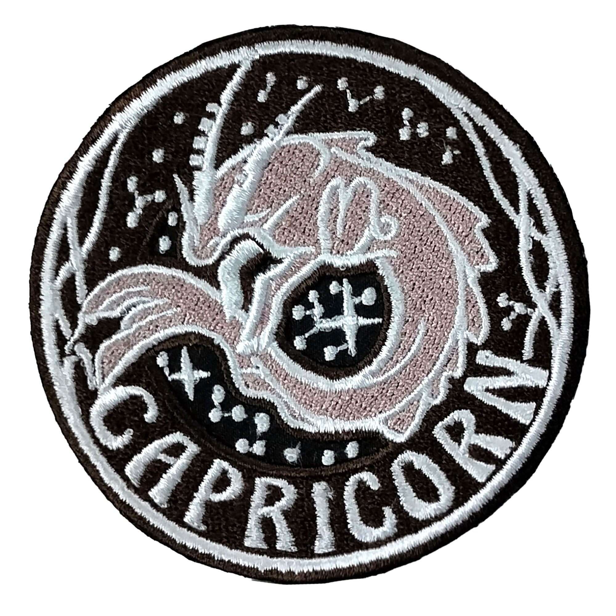 Hot Leathers Capricorn Embroidered Patch - 3" x 3" - Iron-On or Sew-On - PPQ2890