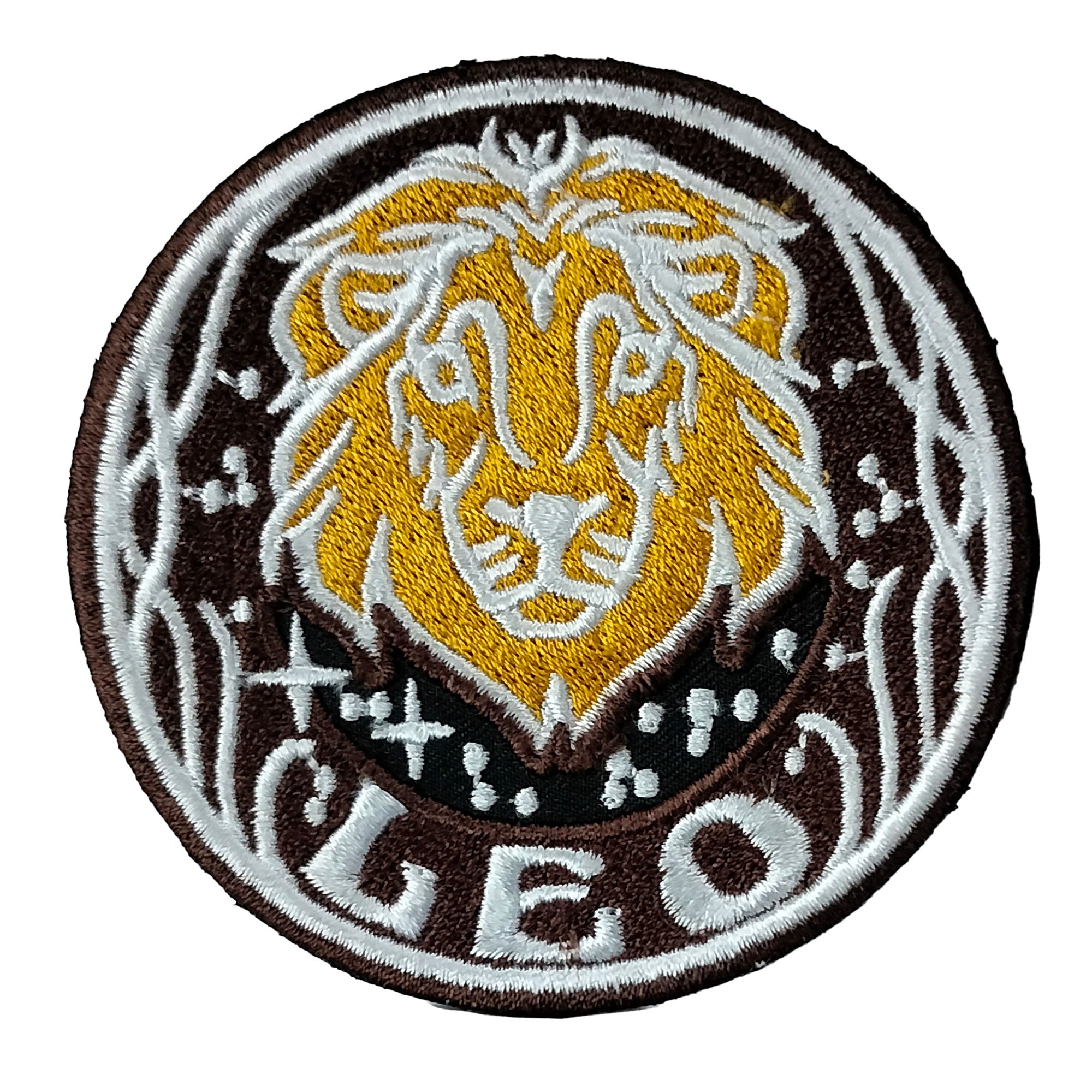 Hot Leathers Leo Embroidered Patch - 3" x 3" - Iron-On or Sew-On - PPQ2910