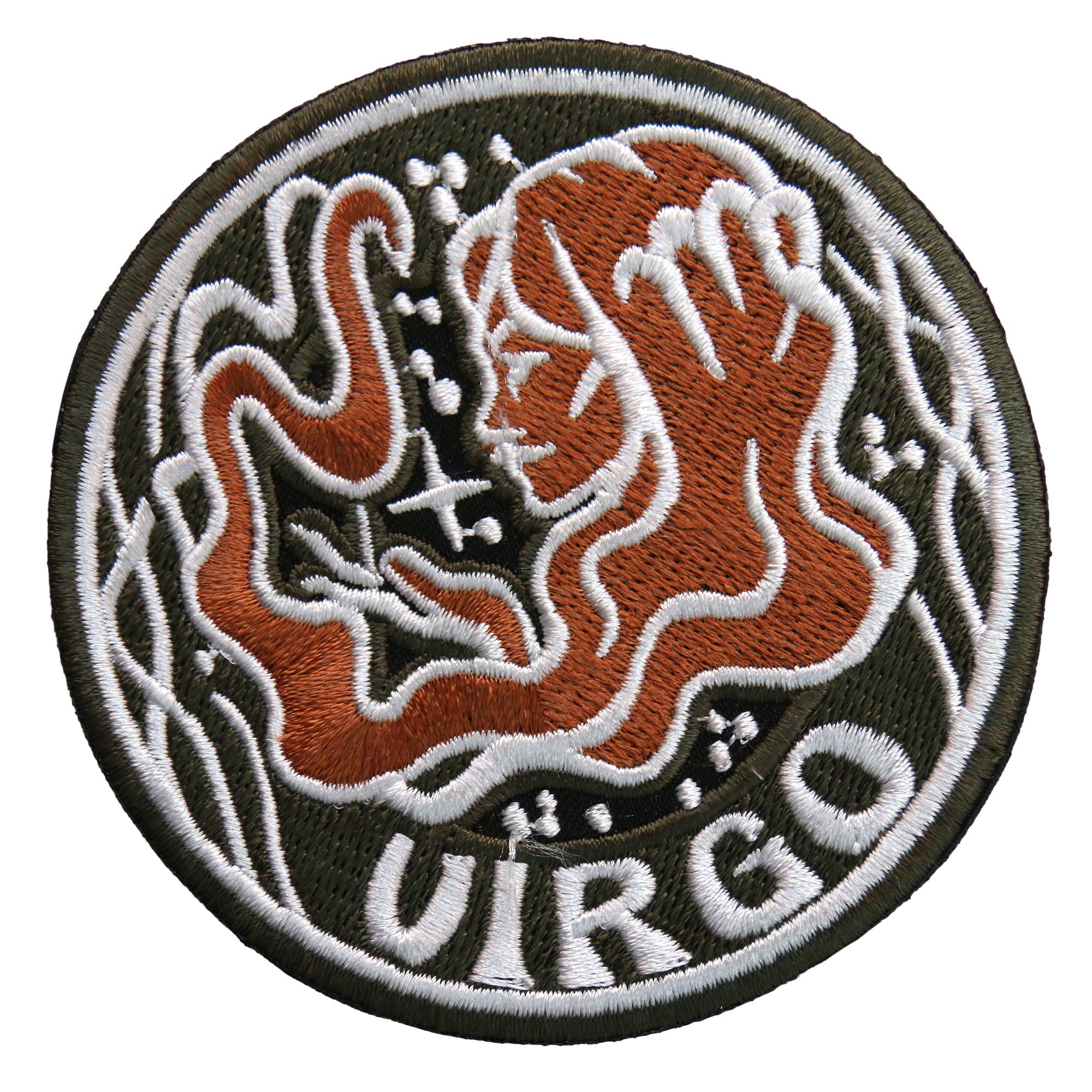 Hot Leathers Virgo Embroidered Patch - 3" x 3" - Iron-On or Sew-On - PPQ2970