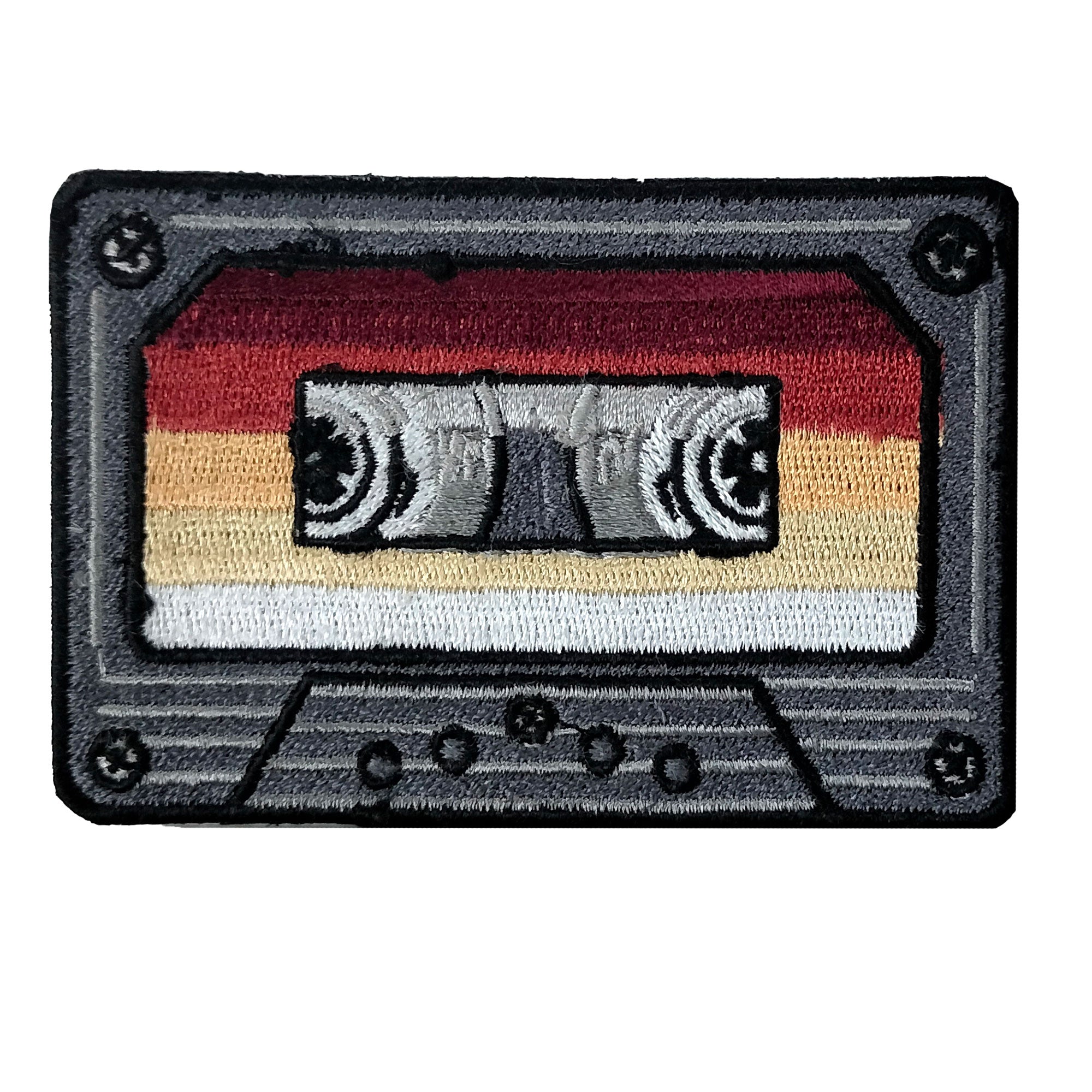 Hot Leathers Cassette Tape Embroidered Patch - 3" x 3" - Iron-On or Sew-On - PPQ2980