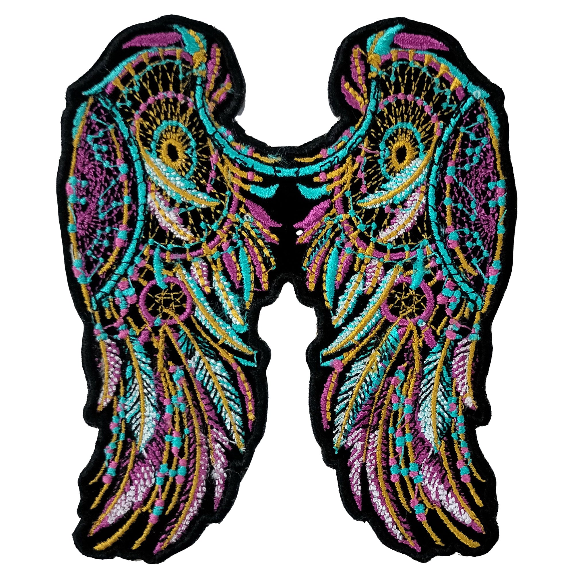 Hot Leathers Dream Wings Embroidered Patch - 4" x 5" - Iron-On or Sew-On - PPQ2995