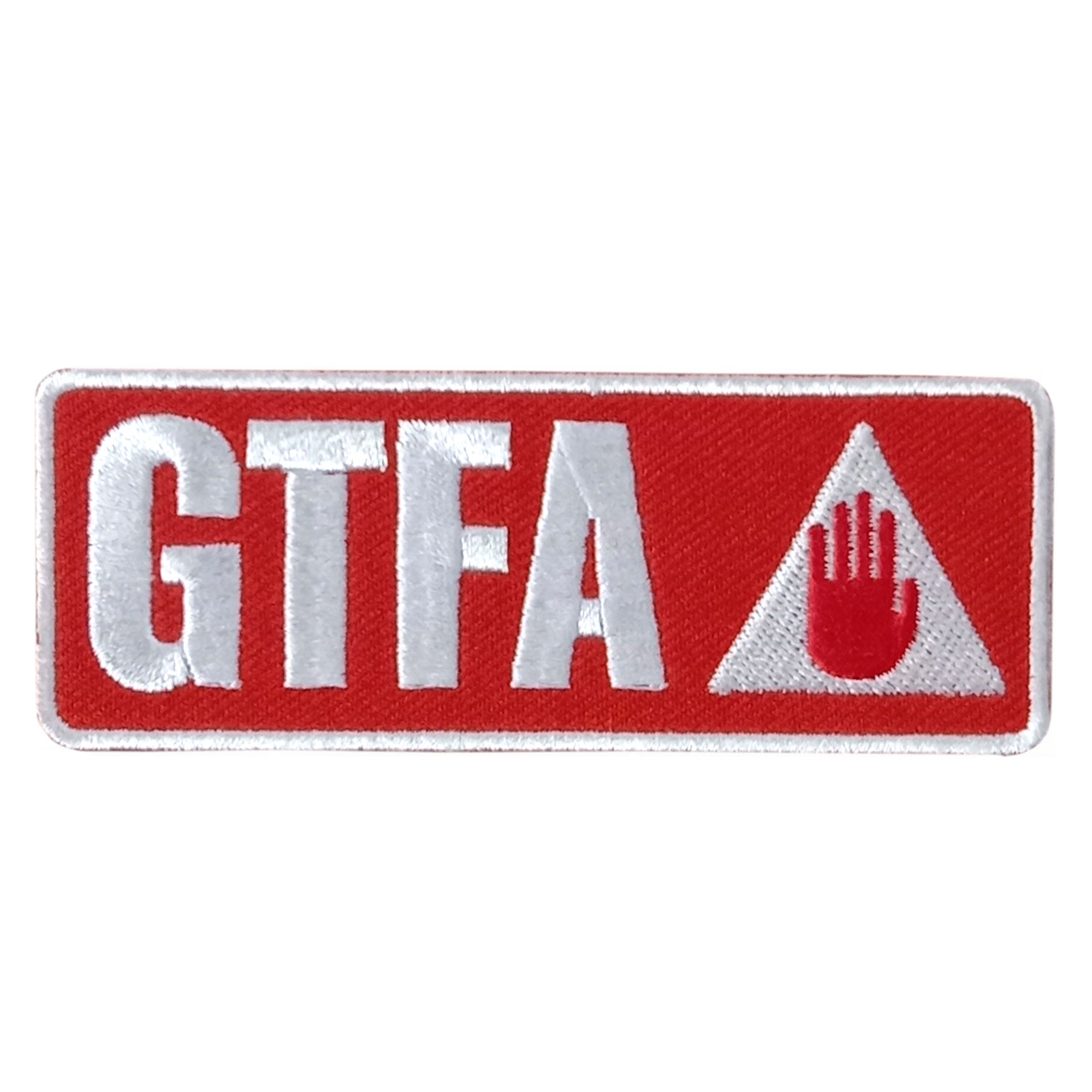 Hot Leathers Gtfa Embroidered Patch - 4" x 2" - Iron-On or Sew-On - PPW1106