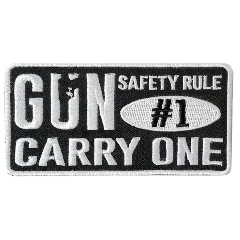 Hot Leathers GUN SAFTEY 4" x 2" Embroidered Patch