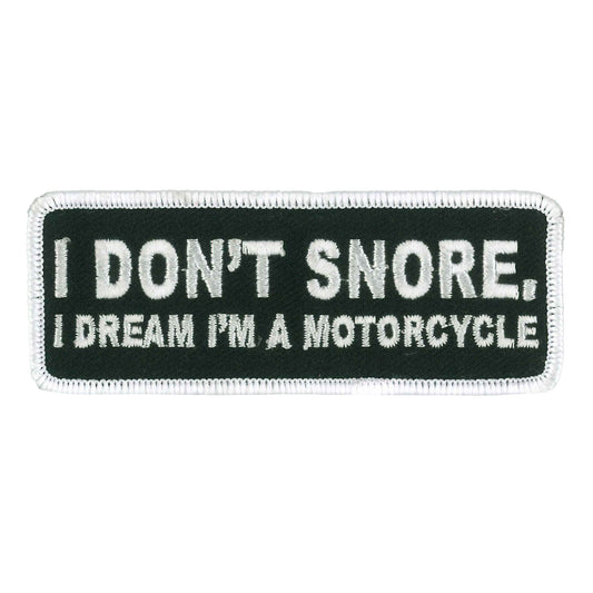 Hot Leathers I Don't Snore 4" Embroidered Patch PPW1109