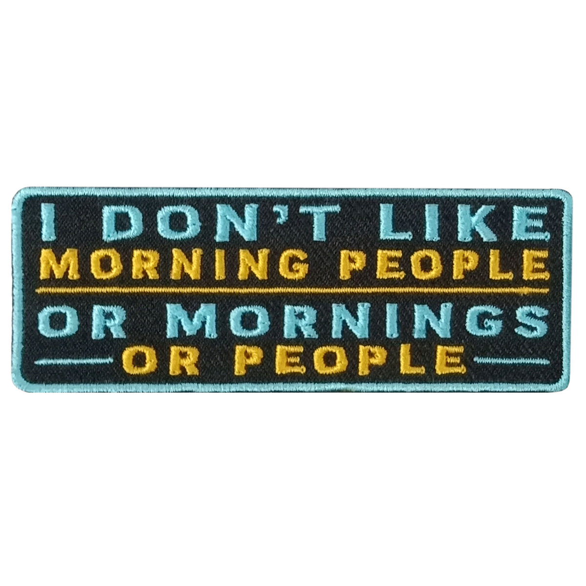 Hot Leathers MORNING PEOPLE 4" x 2" Embroidered Patch