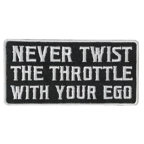 Hot Leathers NEVER TWIST 4" x 2" Embroidered Patch