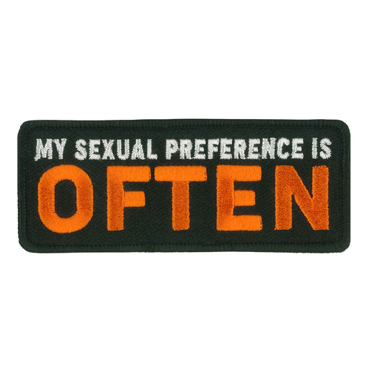 Hot Leathers Sexual Preference 4" Embroidered Patch PPW1136