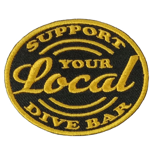 Hot Leathers SUPPORT DIVE BAR 3" x 3" Embroidered Patch