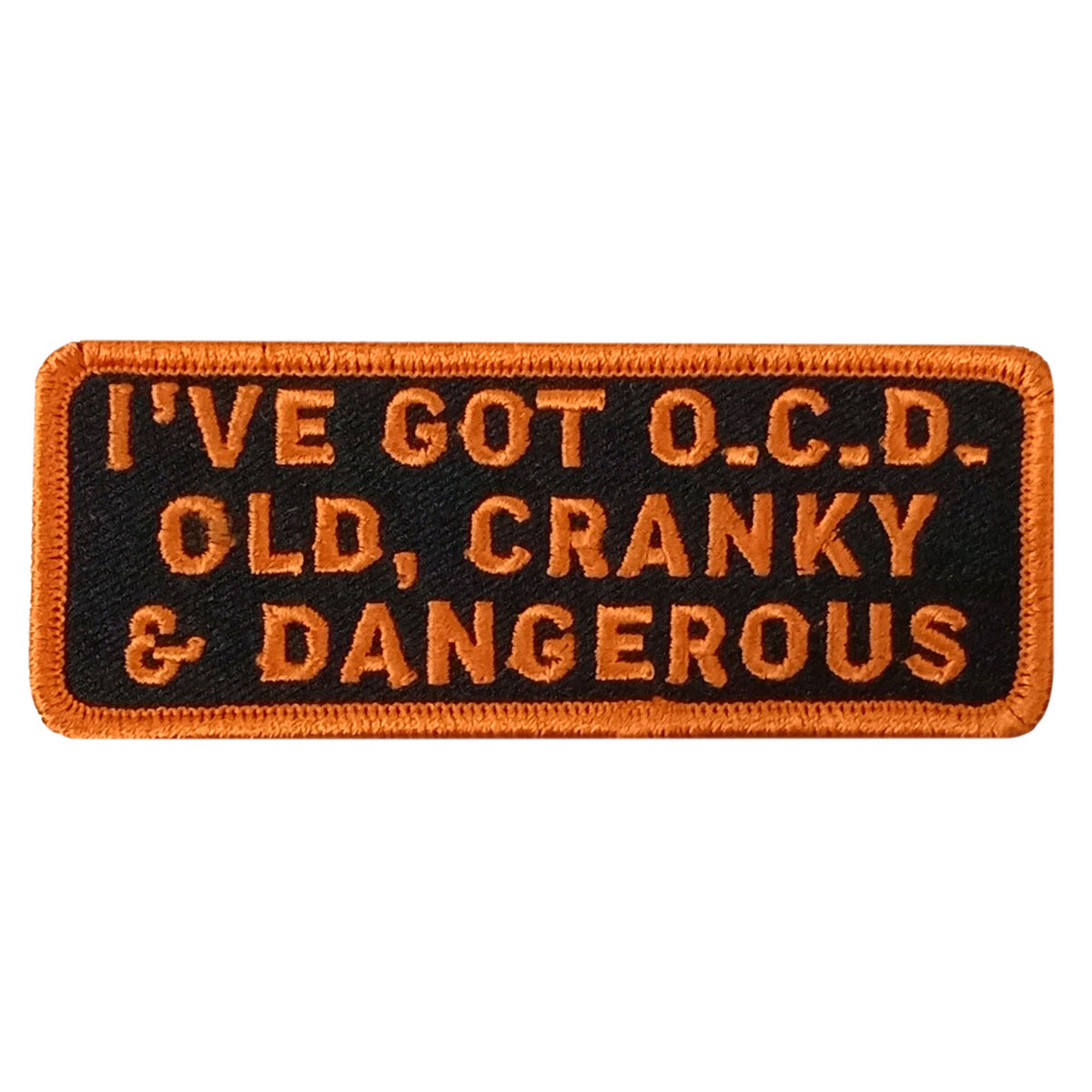 Hot Leathers OCD 4" x 1.5" Embroidered Patch