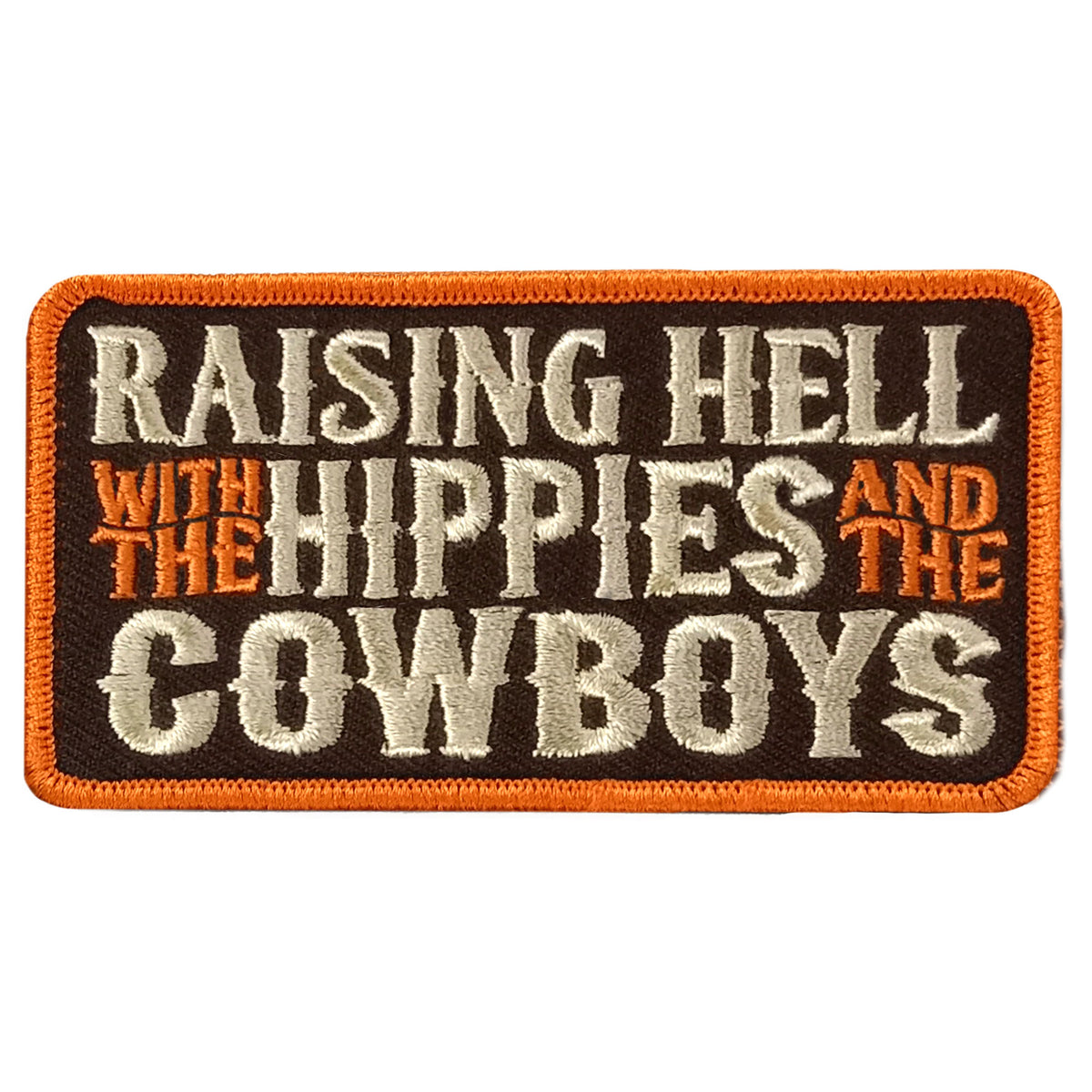 Hot Leathers RAISING HELL 4" x 2" Embroidered Patch