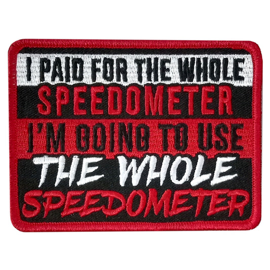 Hot Leathers SPEEDOMETER 4" x 3" Embroidered Patch