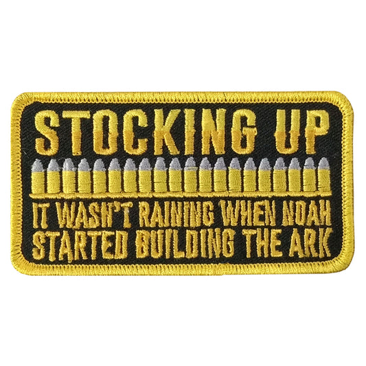 Hot Leathers STOCKING UP 4" x 2" Embroidered Patch