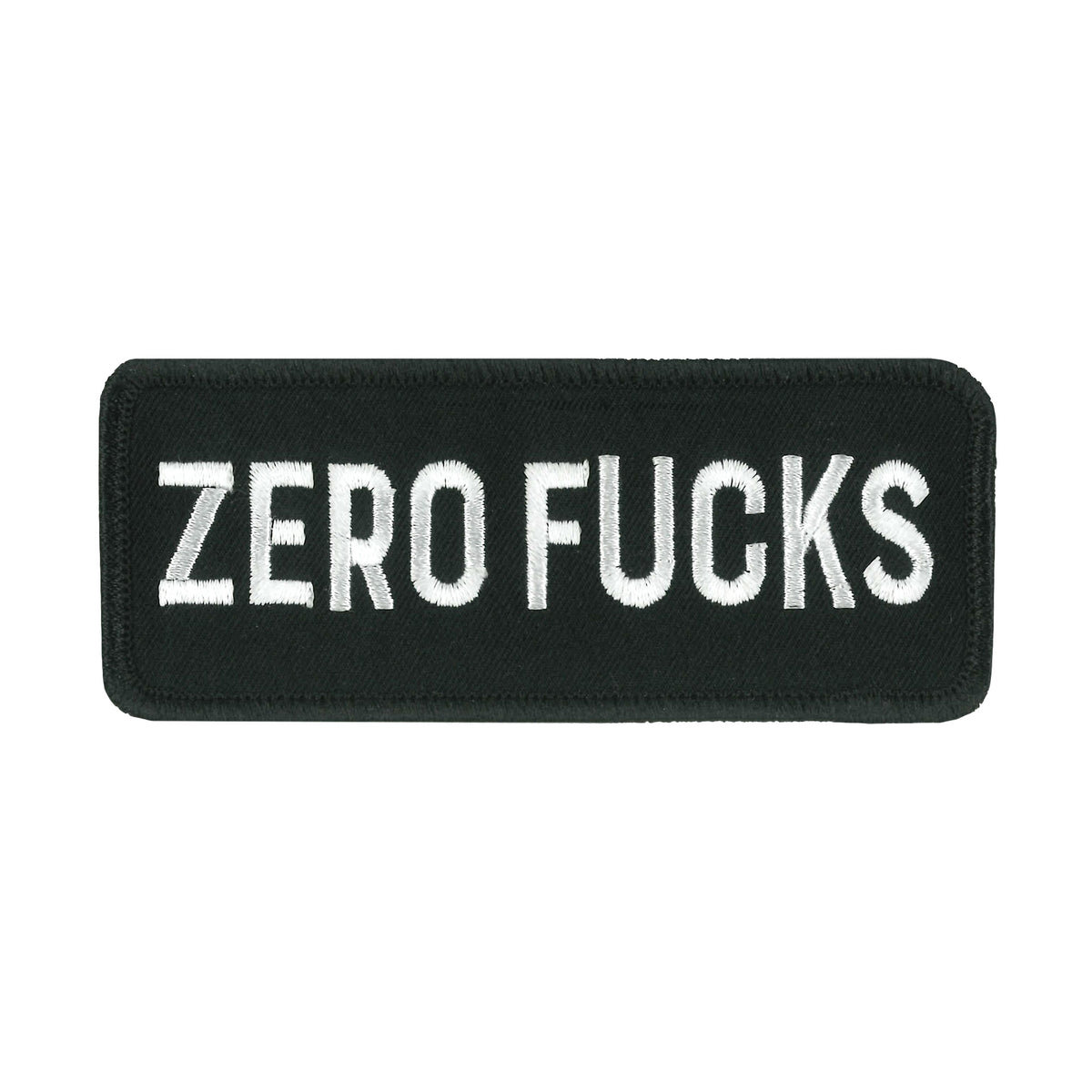 Hot Leathers 4" Zero F's Embroidered Patch PPW1243