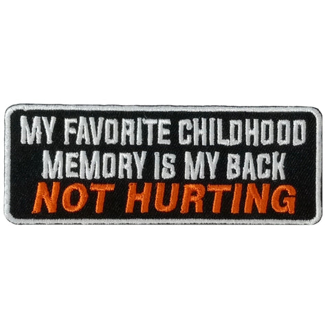 Hot Leathers CHILDHOOD MEMORY 4 x 1.5 Embroidered Patch