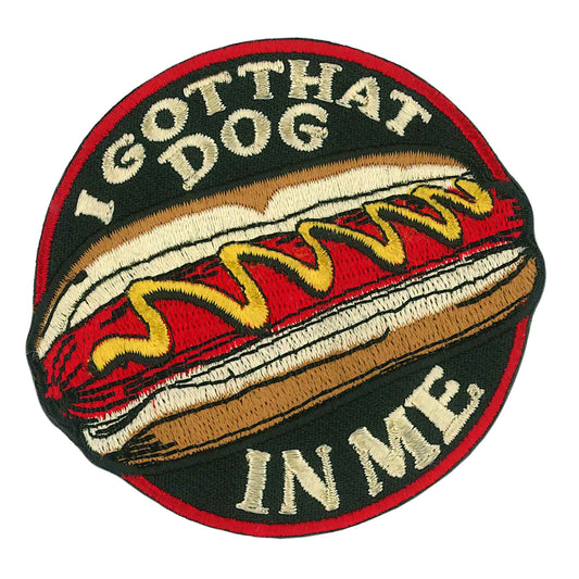 Hot Leathers DOG IN ME PATCH 2.8 x 2.75 Embroidered Patch